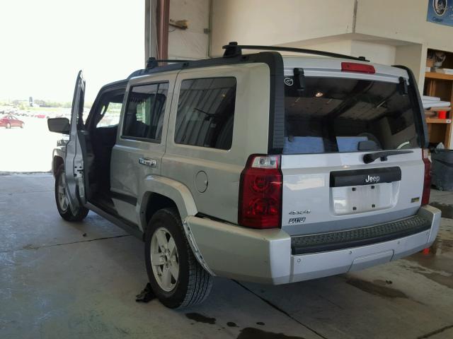 1J8HG48P87C529477 - 2007 JEEP COMMANDER SILVER photo 3