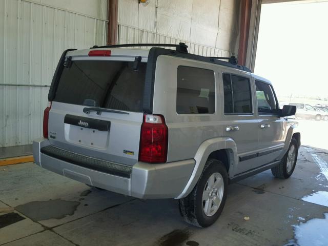 1J8HG48P87C529477 - 2007 JEEP COMMANDER SILVER photo 4