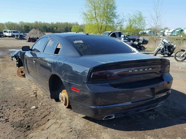 2C3CDXCTXEH236288 - 2014 DODGE CHARGER R/ BLACK photo 3