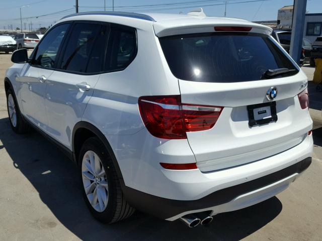 5UXWZ7C33H0V94771 - 2017 BMW X3 SDRIVE2 WHITE photo 3
