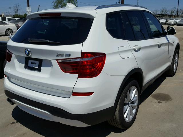 5UXWZ7C33H0V94771 - 2017 BMW X3 SDRIVE2 WHITE photo 4