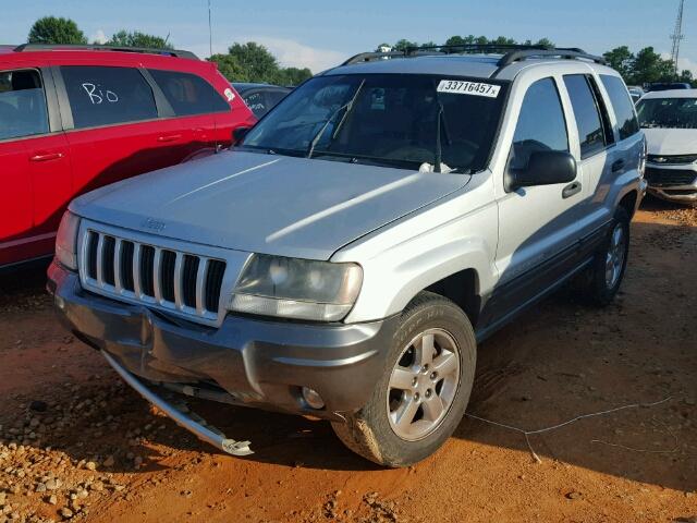 1J4GX48S04C281593 - 2004 JEEP GRAND CHER SILVER photo 2