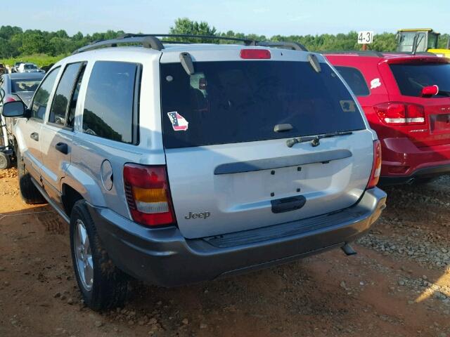 1J4GX48S04C281593 - 2004 JEEP GRAND CHER SILVER photo 3