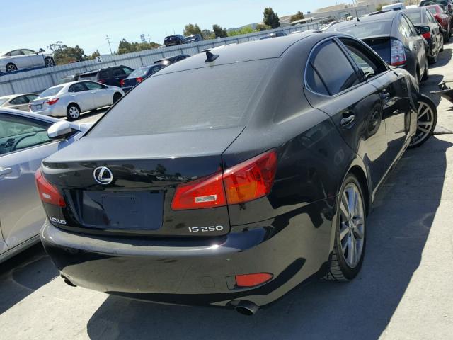 JTHBK262185078257 - 2008 LEXUS IS 250 BLACK photo 4