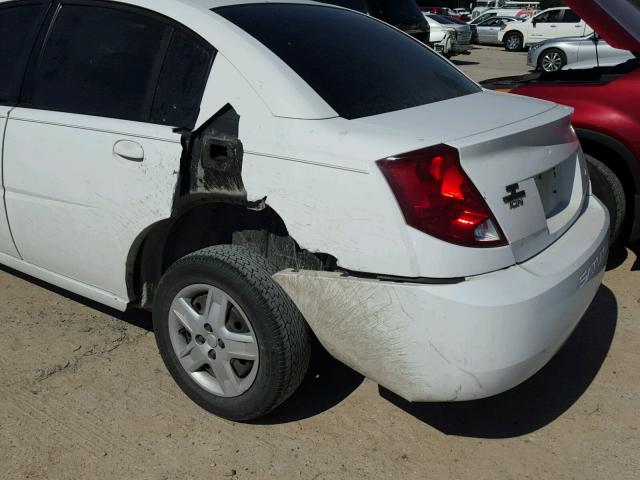 1G8AJ55F07Z161413 - 2007 SATURN ION LEVEL WHITE photo 9