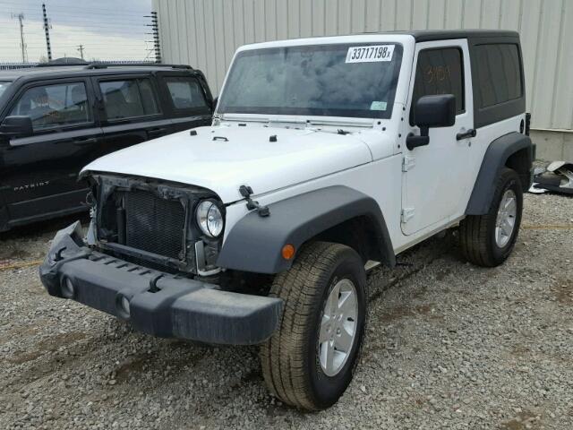 1C4AJWAG7FL634543 - 2015 JEEP WRANGLER S WHITE photo 2
