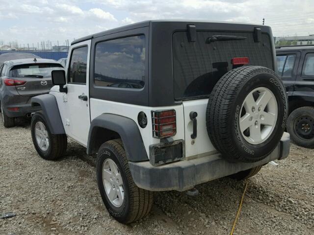 1C4AJWAG7FL634543 - 2015 JEEP WRANGLER S WHITE photo 3