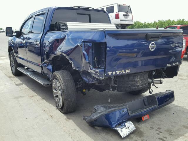 1N6AA1E51HN517282 - 2017 NISSAN TITAN SV BLUE photo 3