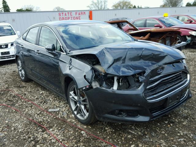 3FA6P0K99FR119620 - 2015 FORD FUSION TIT GRAY photo 1