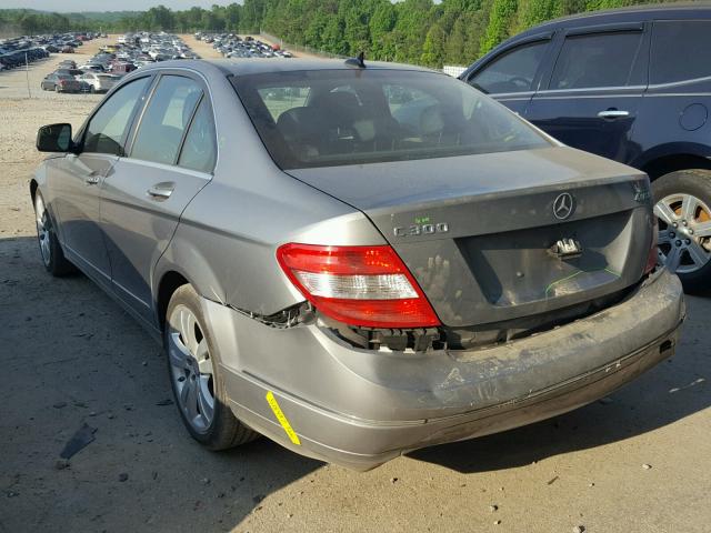 WDDGF81X99R069386 - 2009 MERCEDES-BENZ C 300 4MAT GRAY photo 3