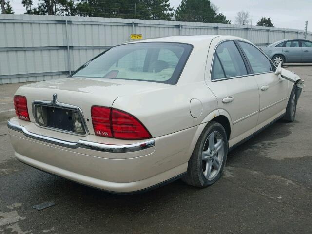 1LNHM87AX2Y700919 - 2002 LINCOLN LS CREAM photo 4