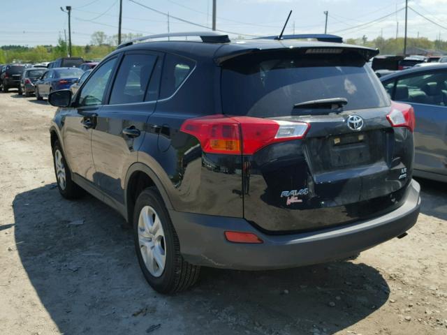 2T3BFREV2FW319162 - 2015 TOYOTA RAV4 LE BLACK photo 3