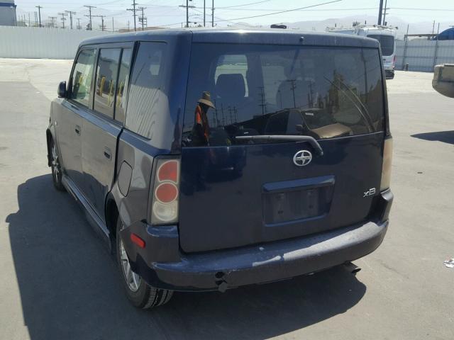 JTLKT324564039030 - 2006 TOYOTA SCION XB BLUE photo 3