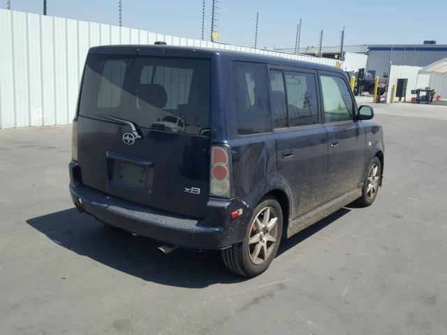 JTLKT324564039030 - 2006 TOYOTA SCION XB BLUE photo 4