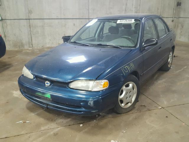 1Y1SK5285YZ402067 - 2000 CHEVROLET GEO PRIZM 蓝色 照片 2