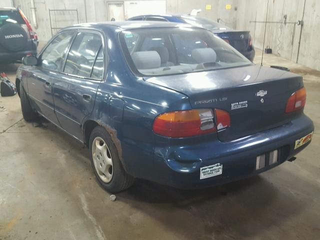 1Y1SK5285YZ402067 - 2000 CHEVROLET GEO PRIZM 蓝色 照片 3