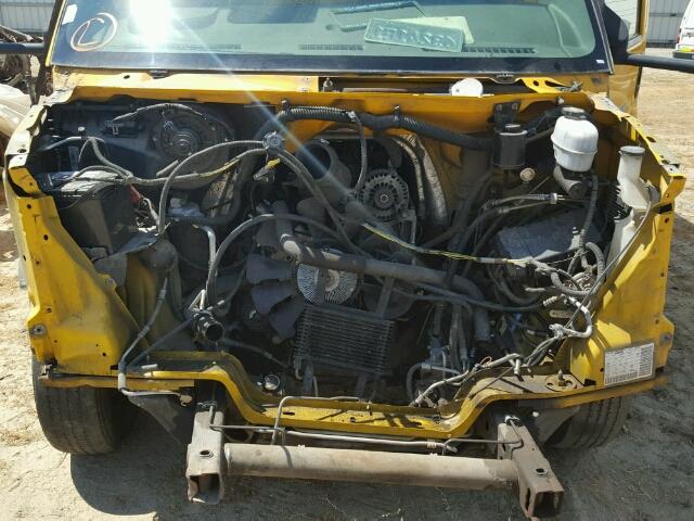 1GDJG31K581905241 - 2008 GMC SAVANA CUT YELLOW photo 7