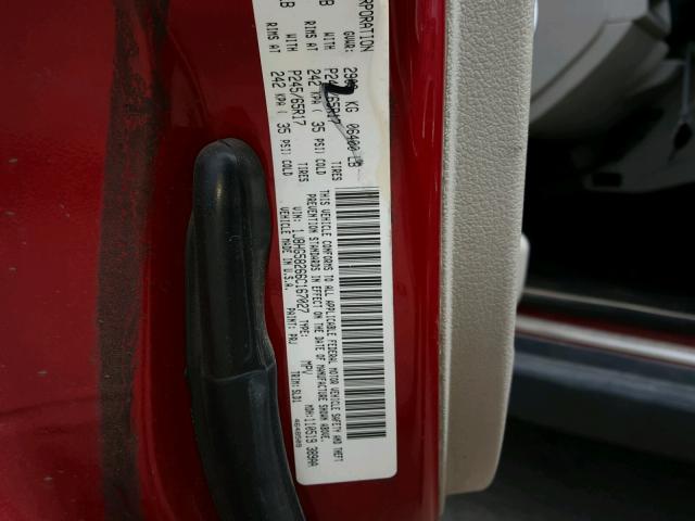 1J8HG58266C167027 - 2006 JEEP COMMANDER 红色 照片 10