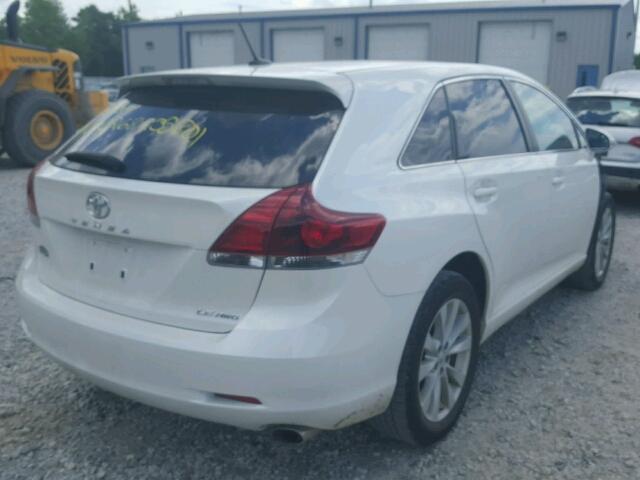 4T3BA3BB2DU046825 - 2013 TOYOTA VENZA LE WHITE photo 4