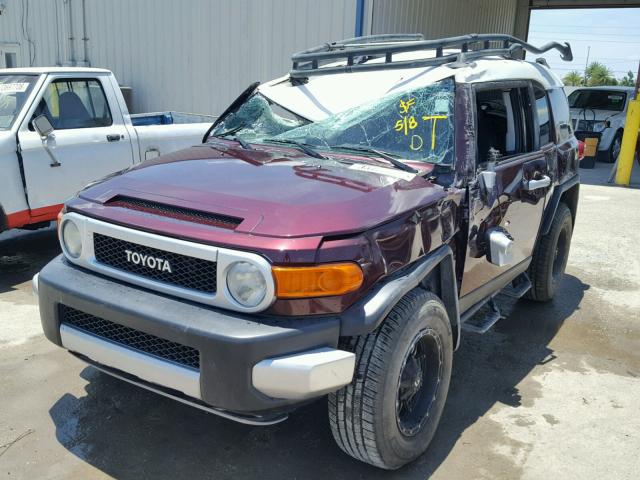 JTEBU11F170033942 - 2007 TOYOTA FJ CRUISER PURPLE photo 2