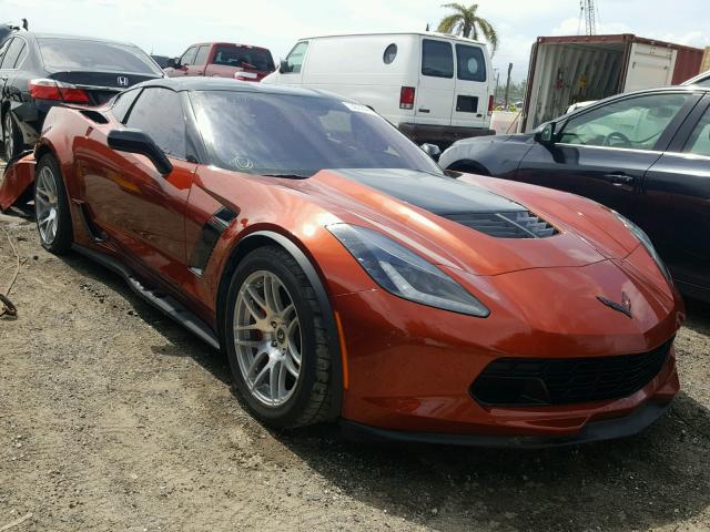 1G1YR2D67F5600473 - 2015 CHEVROLET CORVETTE S ORANGE photo 1