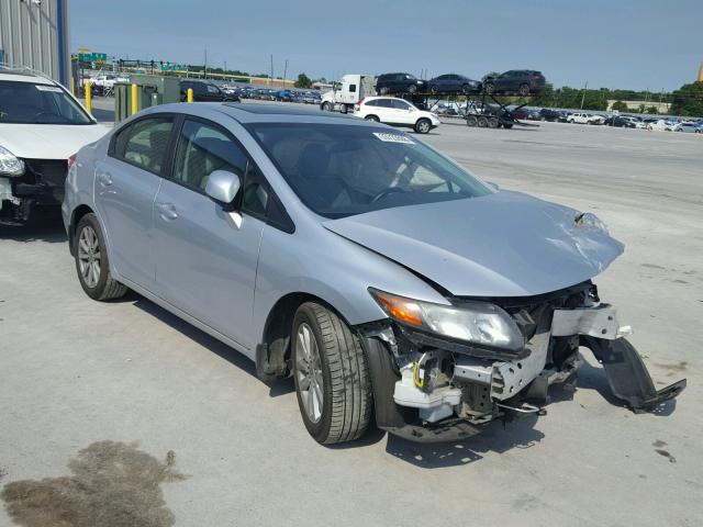 2HGFB2F98CH552188 - 2012 HONDA CIVIC EXL SILVER photo 1