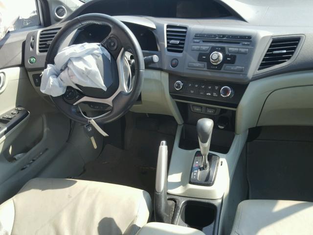 2HGFB2F98CH552188 - 2012 HONDA CIVIC EXL SILVER photo 9