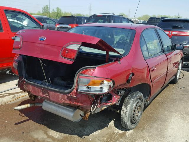 1G1ND52F84M626525 - 2004 CHEVROLET CLASSIC RED photo 4