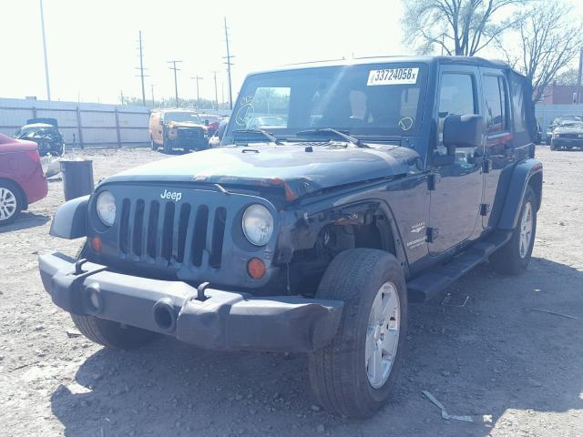 1J4GB591X7L190927 - 2007 JEEP WRANGLER S GRAY photo 2