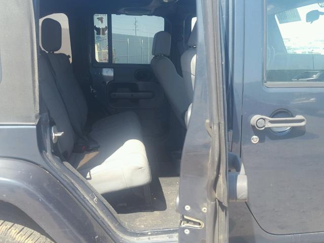 1J4GB591X7L190927 - 2007 JEEP WRANGLER S GRAY photo 6