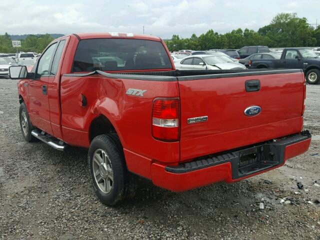 1FTRF12W18KD52744 - 2008 FORD F150 RED photo 3