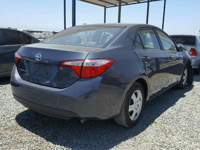 5YFBURHE2FP243695 - 2015 TOYOTA COROLLA L GRAY photo 4