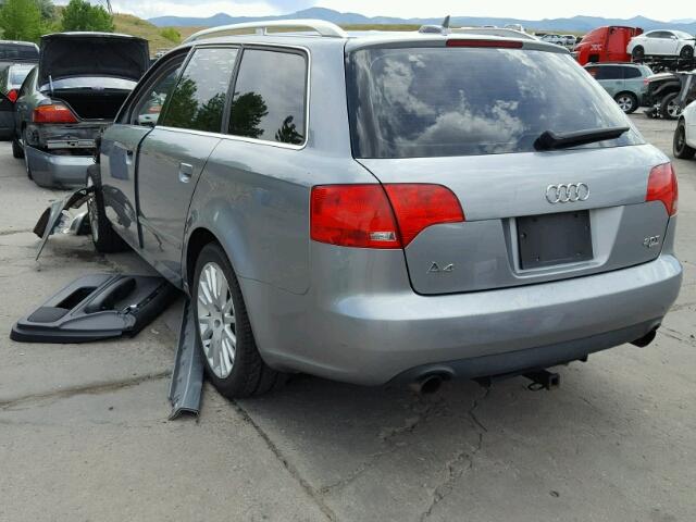 WAUKF78E86A208563 - 2006 AUDI A4 2.0T AV GRAY photo 3