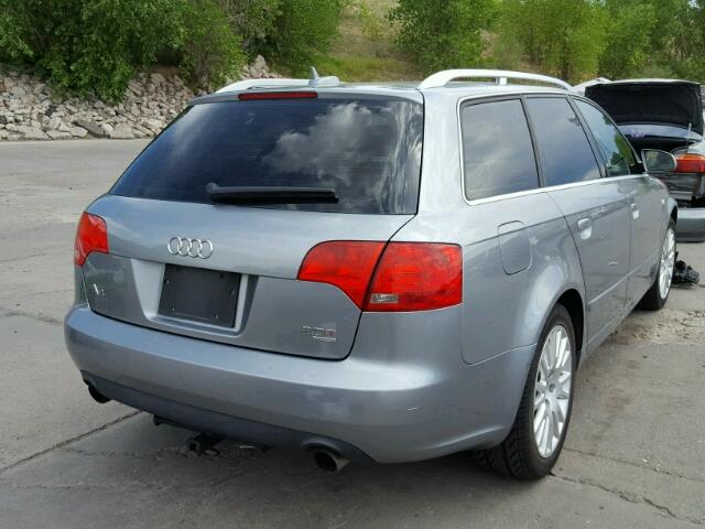 WAUKF78E86A208563 - 2006 AUDI A4 2.0T AV GRAY photo 4