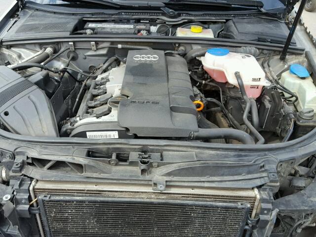 WAUKF78E86A208563 - 2006 AUDI A4 2.0T AV GRAY photo 7