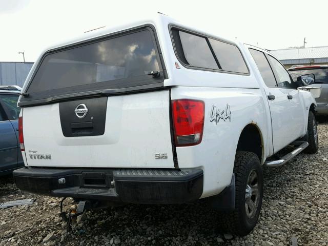 1N6AA07B54N510553 - 2004 NISSAN TITAN WHITE photo 4