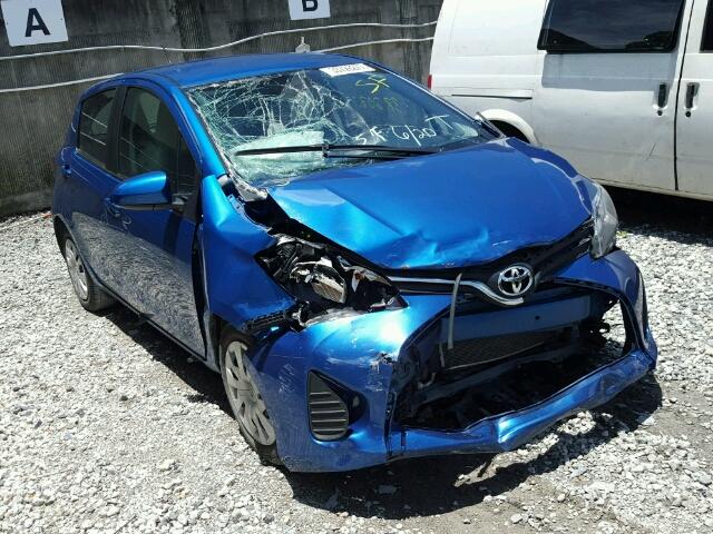 VNKKTUD34FA039213 - 2015 TOYOTA YARIS BLUE photo 1