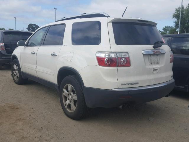 1GKEV23D09J113010 - 2009 GMC ACADIA SLT თეთრი ფოტო 3
