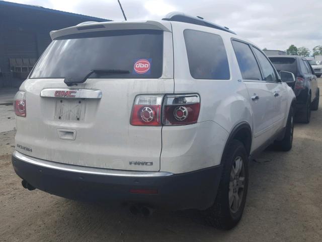 1GKEV23D09J113010 - 2009 GMC ACADIA SLT თეთრი ფოტო 4