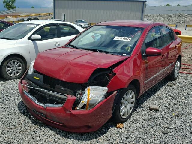 3N1AB6AP1CL705462 - 2012 NISSAN SENTRA 2.0 MAROON photo 2