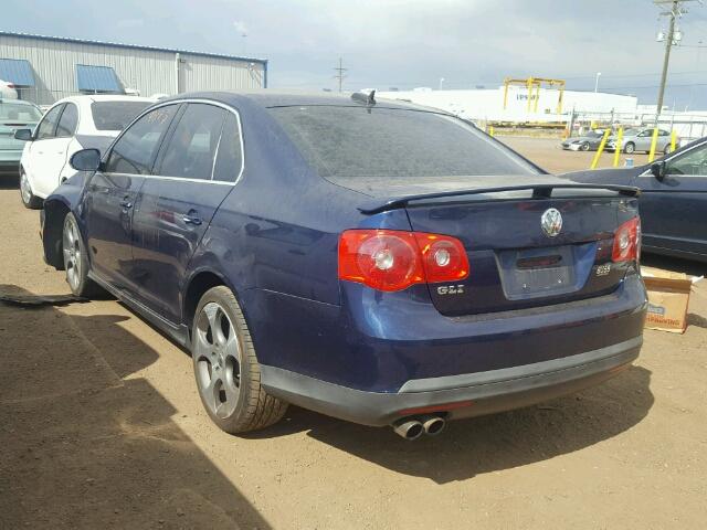 3VWXJ71KX6M775249 - 2006 VOLKSWAGEN JETTA GLI BLUE photo 3