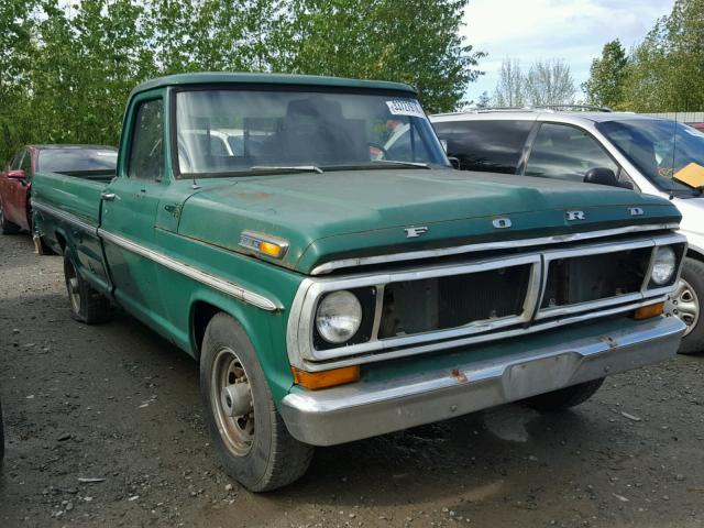 F25YRJ37695 - 1970 FORD F-100 GREEN photo 1