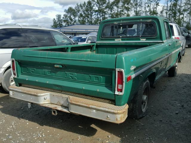 F25YRJ37695 - 1970 FORD F-100 GREEN photo 4