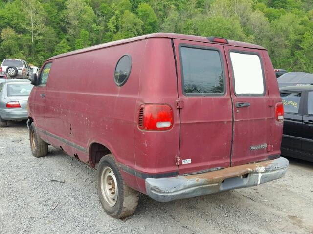 2B7JB21Z6XK569127 - 1999 DODGE RAM VAN B2 RED photo 3