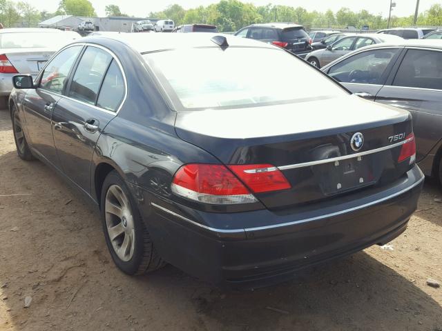 WBAHL83506DT03116 - 2006 BMW 750 I BLACK photo 3