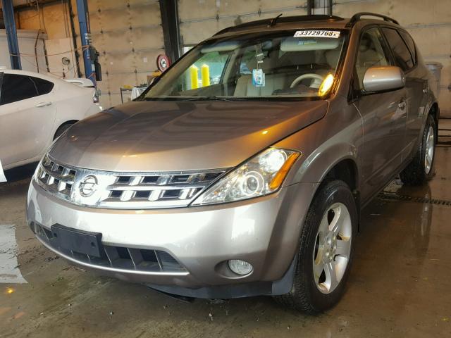 JN8AZ08W73W228313 - 2003 NISSAN MURANO SL GRAY photo 2