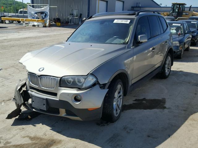 WBXPC93408WJ05349 - 2008 BMW X3 3.0SI GOLD photo 2