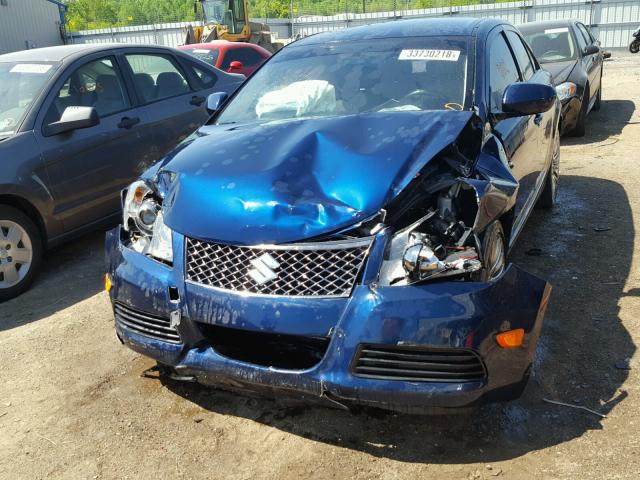 JS2RE9A34C6101457 - 2012 SUZUKI KIZASHI SE BLUE photo 9