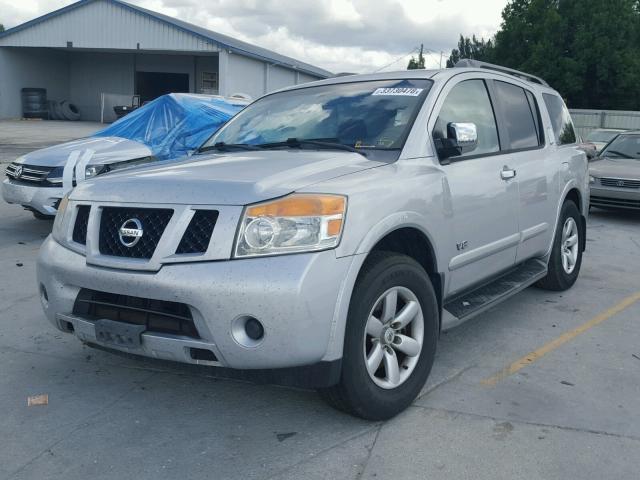 5N1AA08D48N609725 - 2008 NISSAN ARMADA SE SILVER photo 2