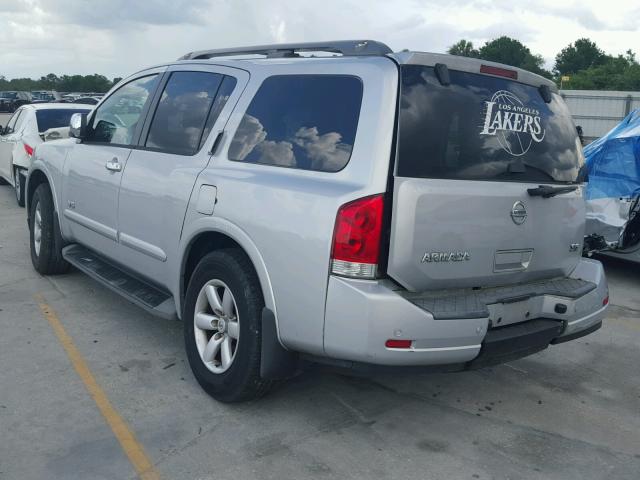 5N1AA08D48N609725 - 2008 NISSAN ARMADA SE SILVER photo 3